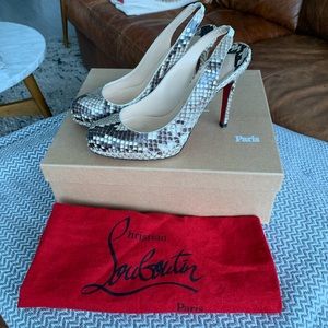 Christian Louboutin snakeskin pumps